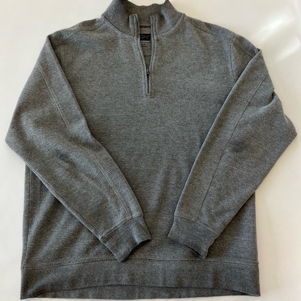 Greg Norman 1/4 zip medium grey sweater